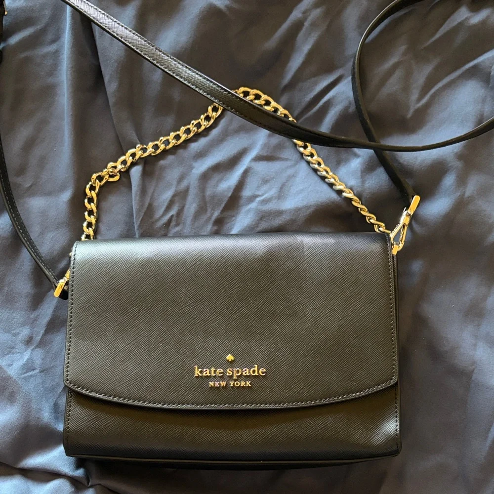 Kate Spade Black and Gold Crossbody Bag - Picture 1 of 1